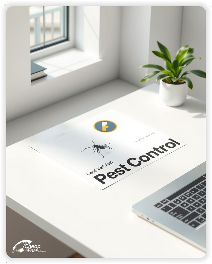 Print Ready Layout 1, Pest Control brochures layout example