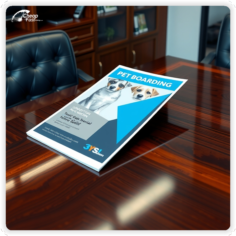 Advertising Brochure 1, Pet Boarding leaflets layout example