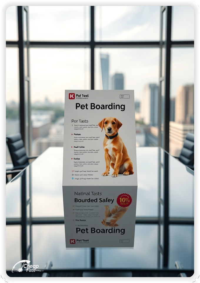 Marketing Handout Design 1, Pet Boarding circulars promotion design