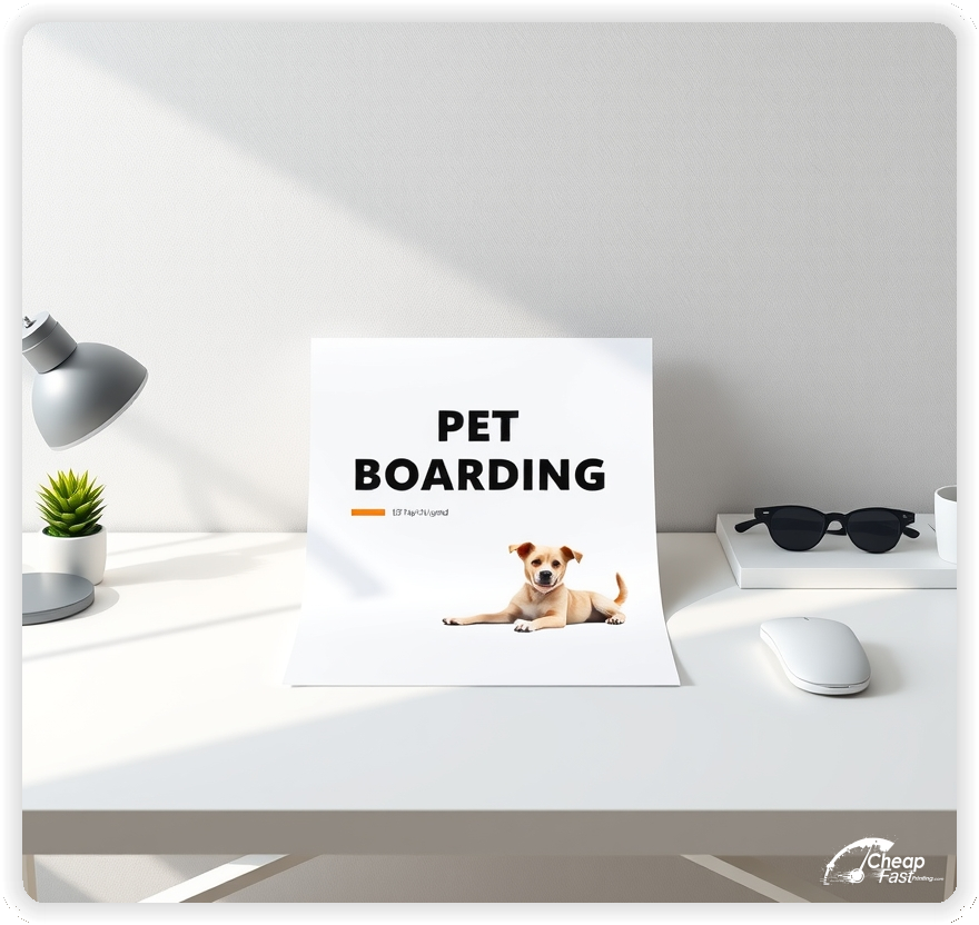 Print Ready Layout 1, Pet Boarding brochures layout example