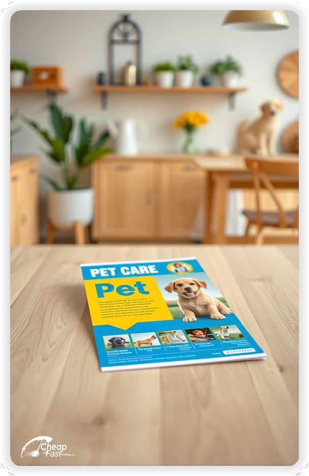 Advertising Brochure 1, Pet Care leaflets layout example