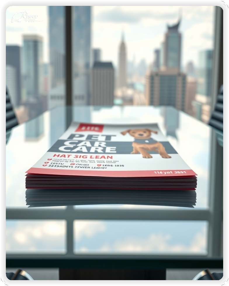 Affordable Pet Care Pamphlet Publishing, Pet Care marketing materials print sample