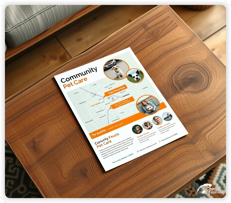 Marketing Handout Design 1, Pet Care pamphlets design example