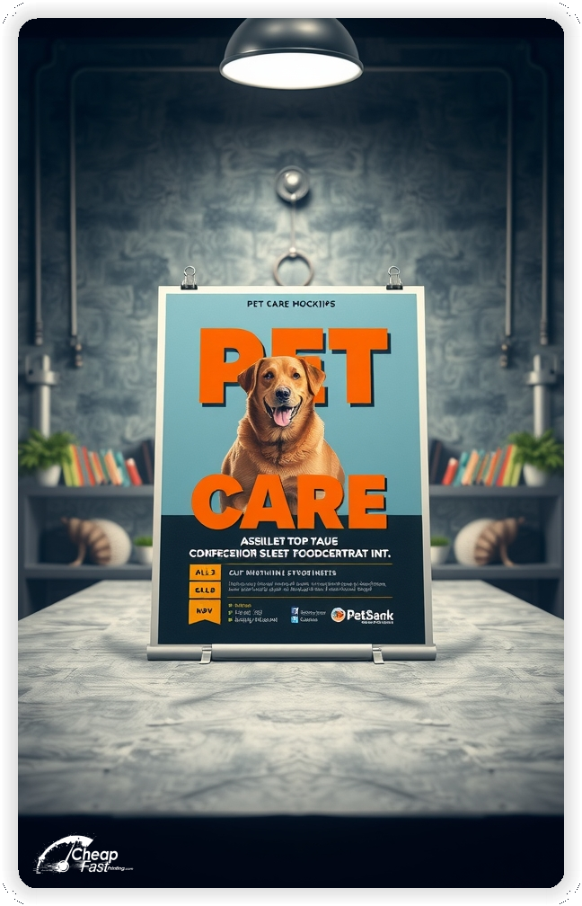 Promo Flyer Sample 1, Pet Care leaflets creative layout