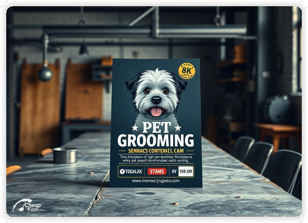 Promo Flyer Sample 1, Pet Grooming leaflets creative layout
