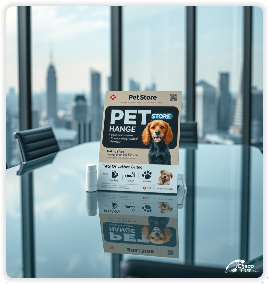 Affordable Pet Store Promo, Pet Store marketing materials print sample