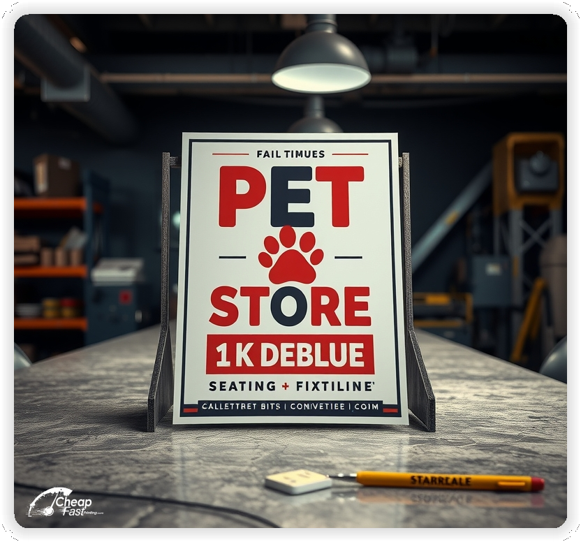 Creative Print Design 1, Pet Store advertisements marketing piece