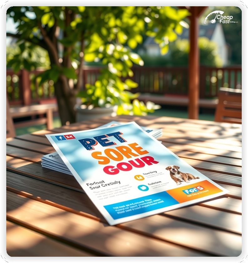 Professional Circular 1, Pet Store leaflets creative layout