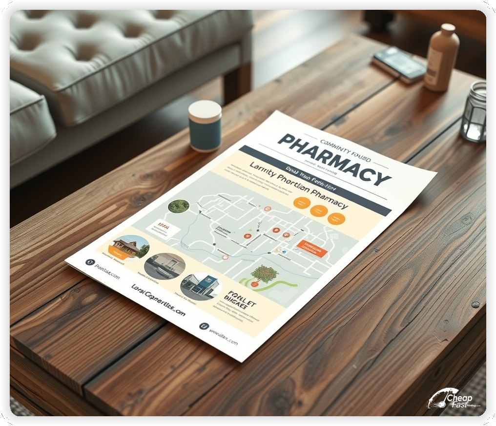 Advertisement For Pharmacy, Pharmacy leaflets layout example