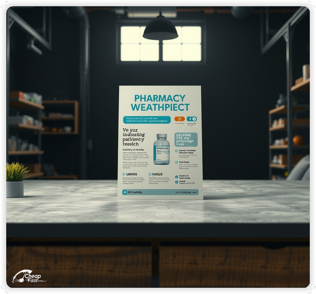 Print Ready Layout 1, Pharmacy brochures layout example