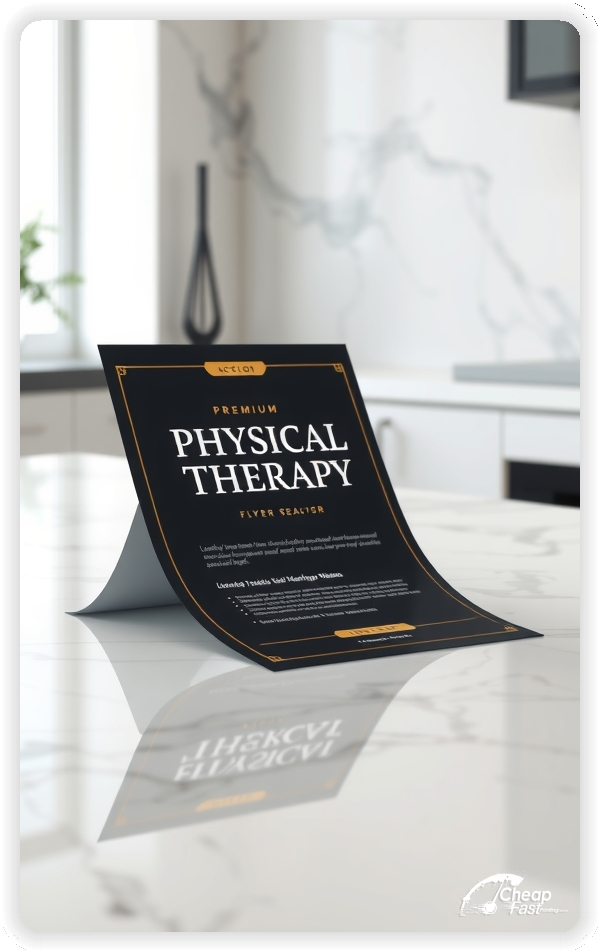 Creative Print Design 1, Physical Therapy promo cards creative layout