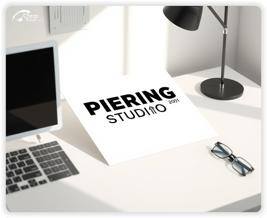 Custom Business Piece 1, Piercing Studio advertisements marketing piece