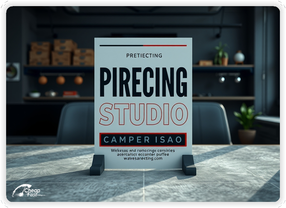 Promo Flyer Sample 1, Piercing Studio leaflets creative layout