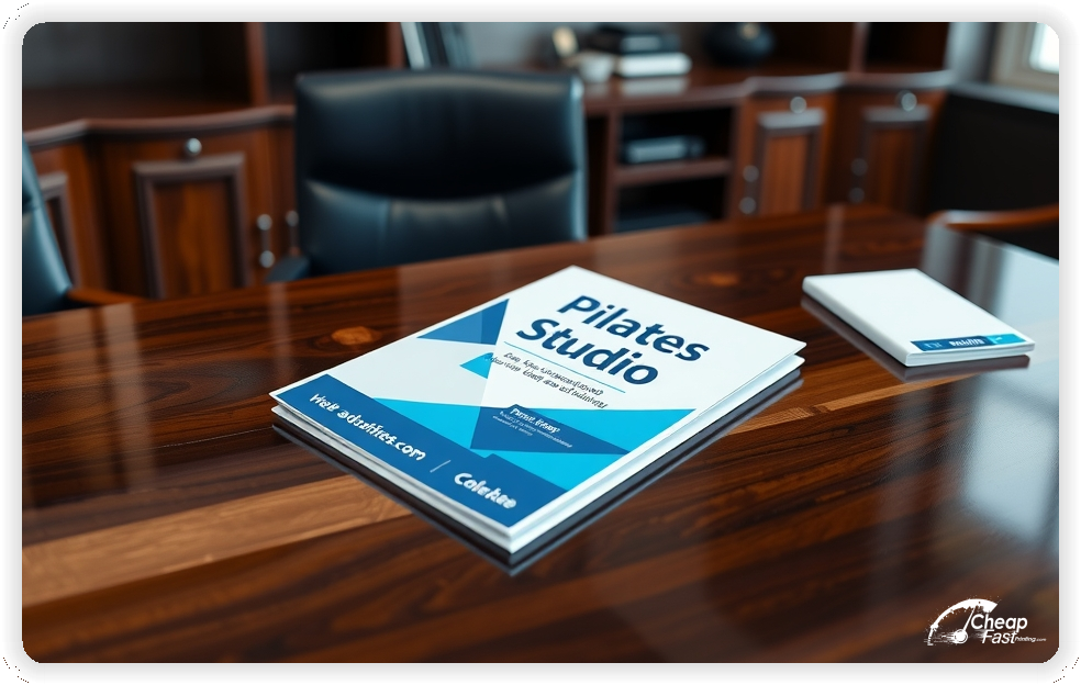 Advertising Brochure 1, Pilates Studio leaflets layout example