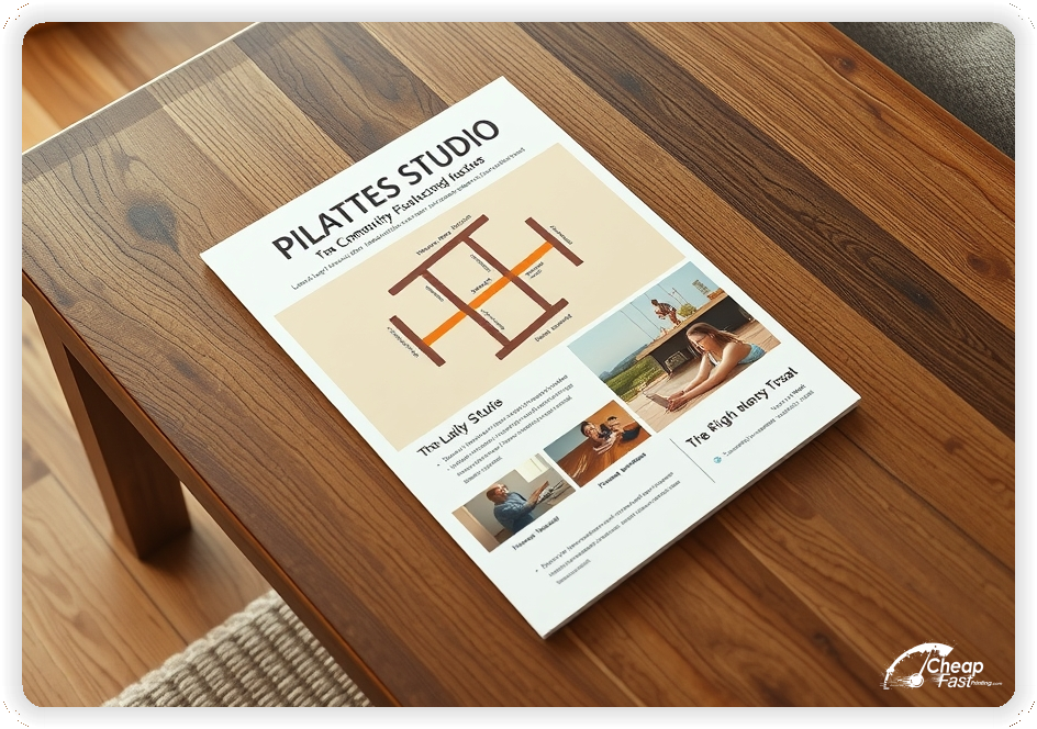 Custom Business Piece 1, Pilates Studio advertisements marketing piece