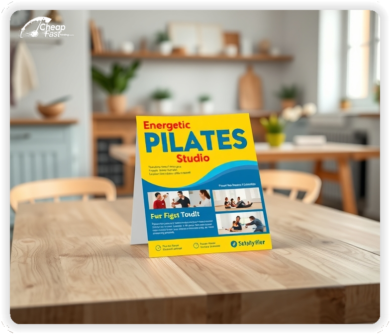 Marketing Handout Design 1, Pilates Studio pamphlets design example