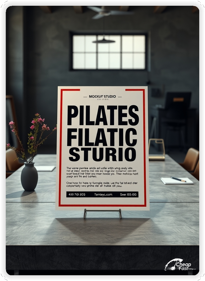 Print Ready Layout 1, Pilates Studio brochures layout example