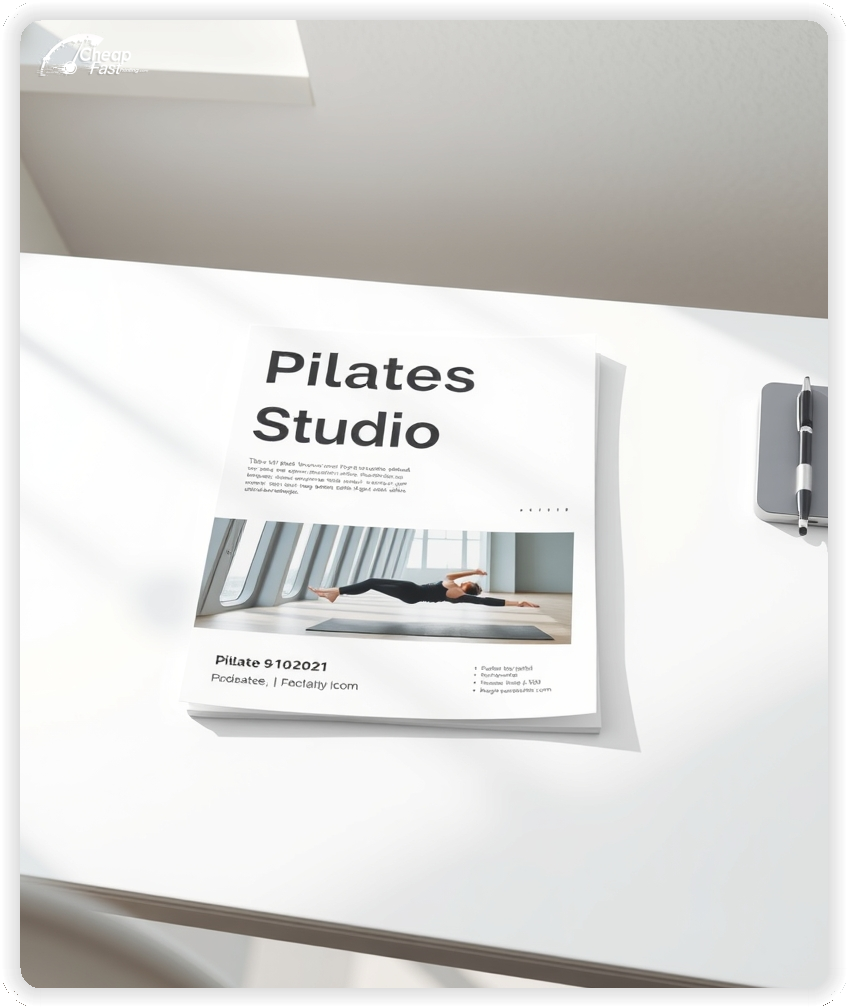 Promo Flyer Sample 1, Pilates Studio leaflets creative layout