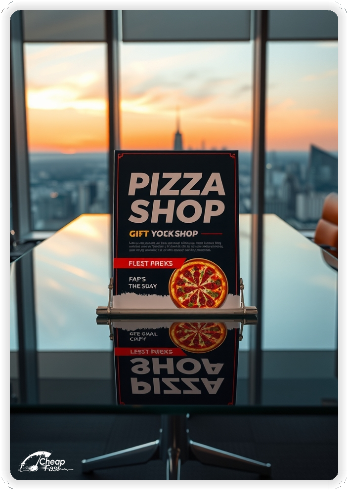 Creative Print Design 1, Pizza Shop promo cards creative layout