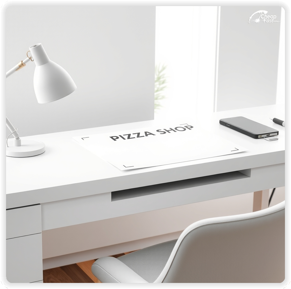 Print Ready Layout 1, Pizza Shop brochures layout example