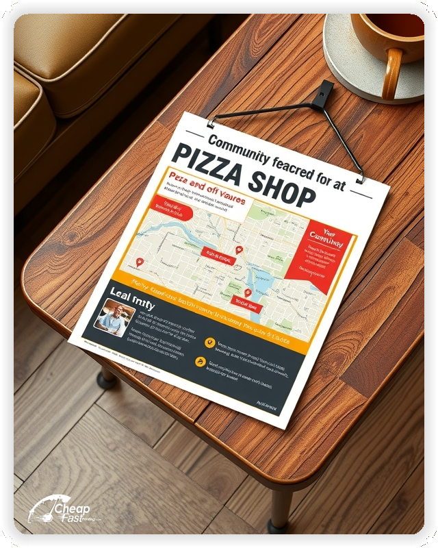Promo Flyer Sample 1, Pizza Shop leaflets creative layout