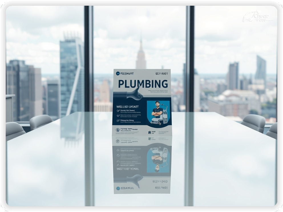 Creative Print Design 1, Plumber promo cards creative layout