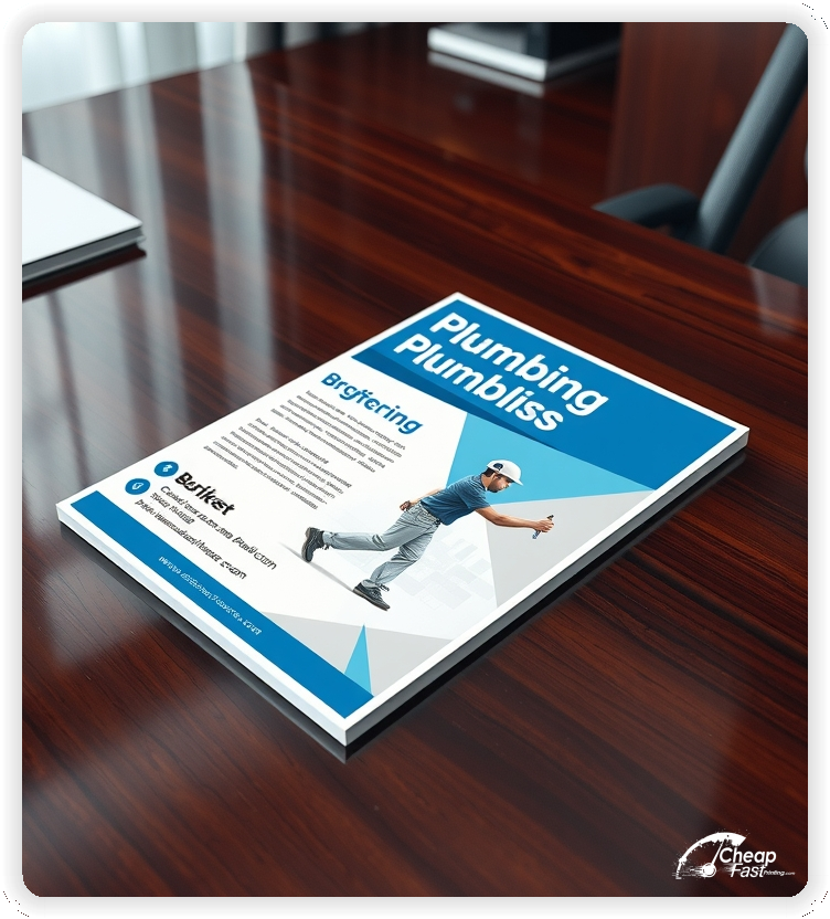 Marketing Handout Design 1, Plumber pamphlets design example
