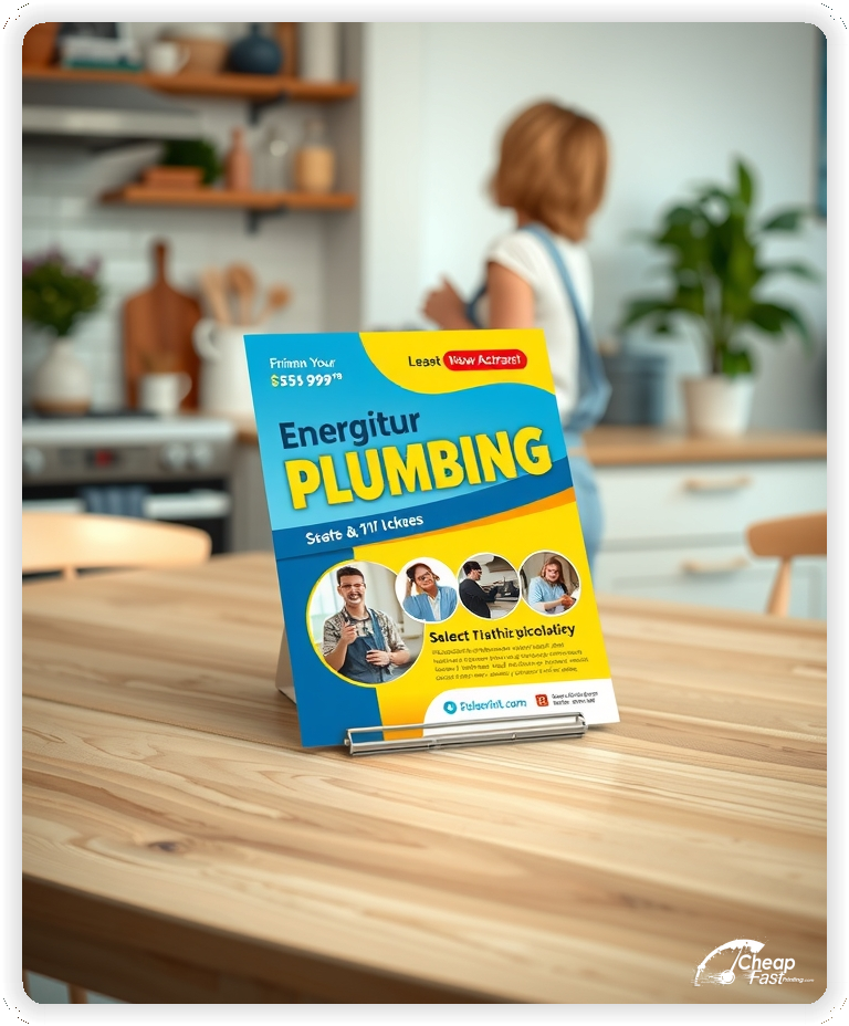 Promo Flyer Sample 1, Plumber leaflets creative layout