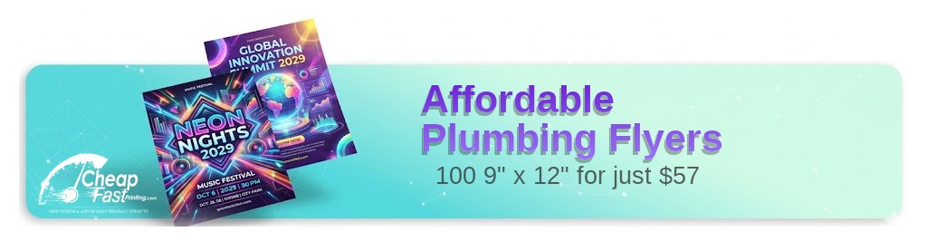 100 Affordable 9x12 70lb Opaque Smooth White Plumbing Flyers
