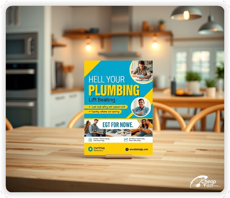 Best Plumbing Pamphlet, Plumbing marketing materials print sample