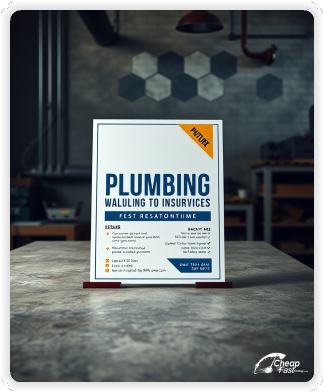 Marketing Handout Design 1, Plumbing pamphlets design example