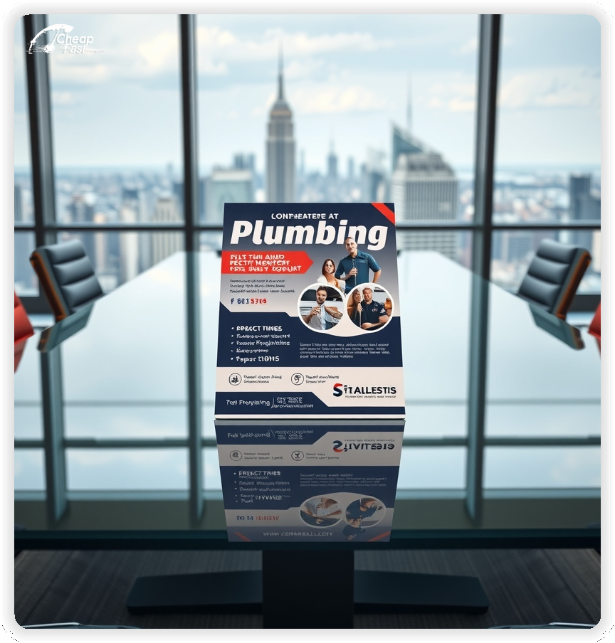 Promo Flyer Sample 1, Plumbing leaflets creative layout