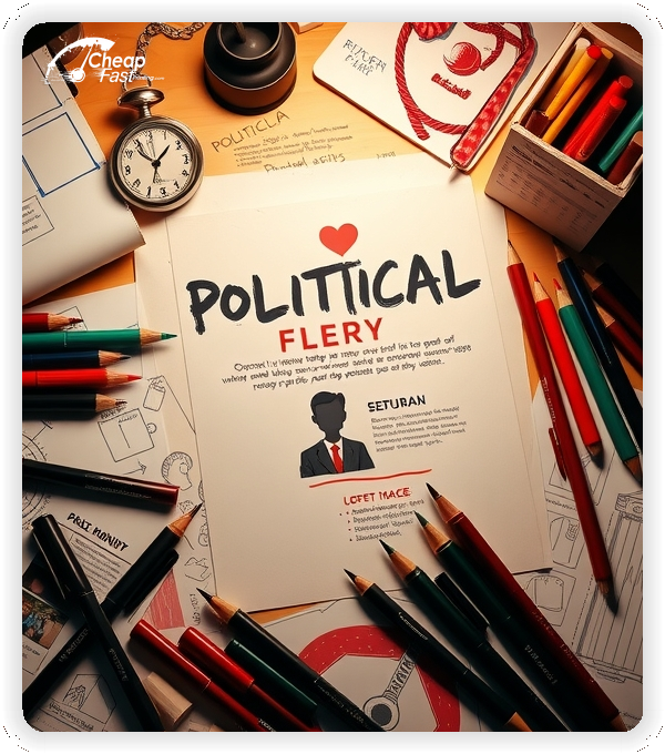 Creative Print Design 1, Political promo cards creative layout