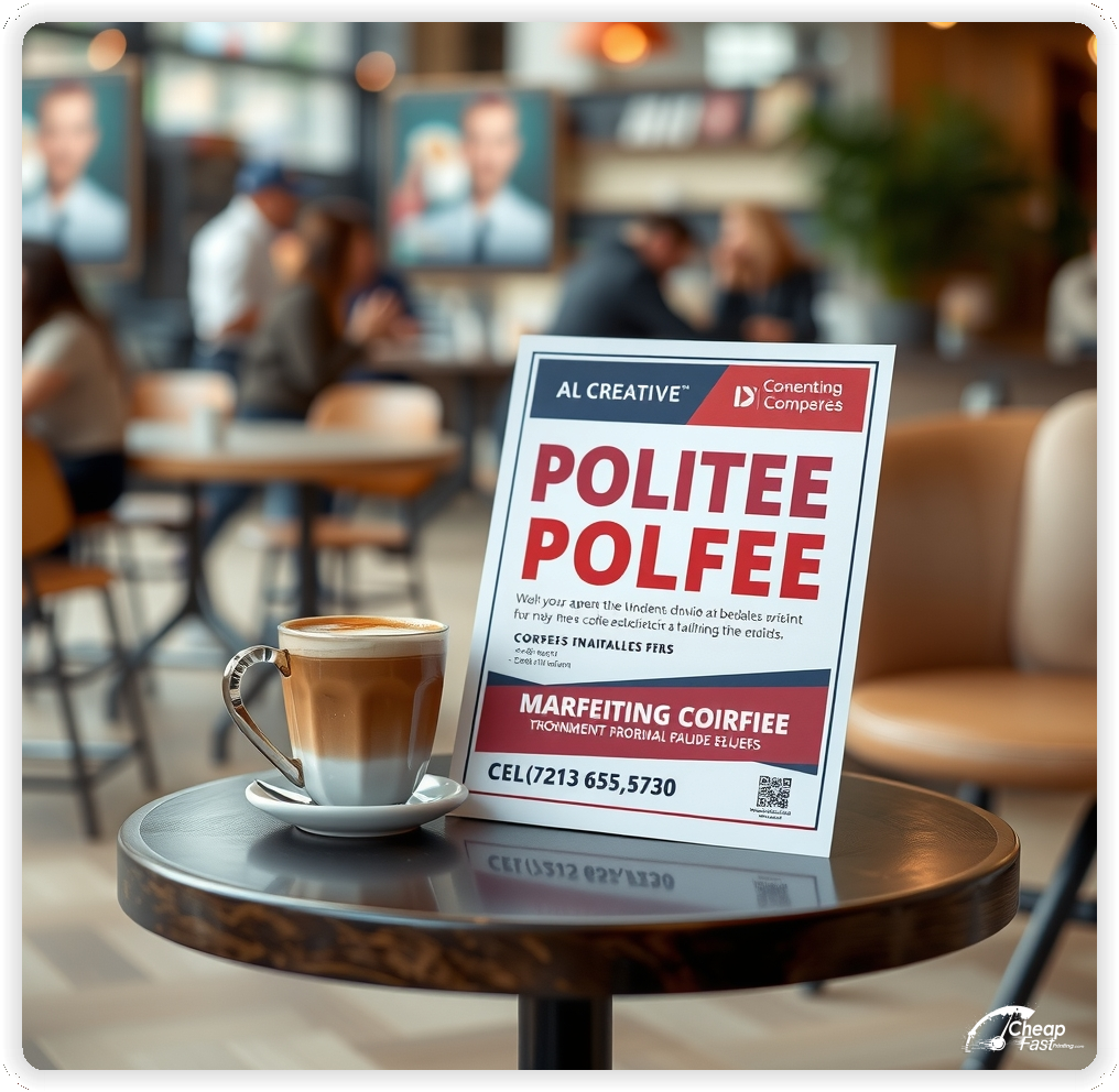 Marketing Handout Design 1, Political pamphlets design example