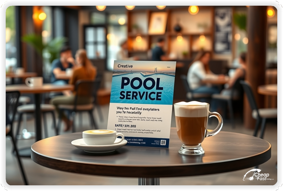 Custom Business Piece 1, Pool Service advertisements marketing piece