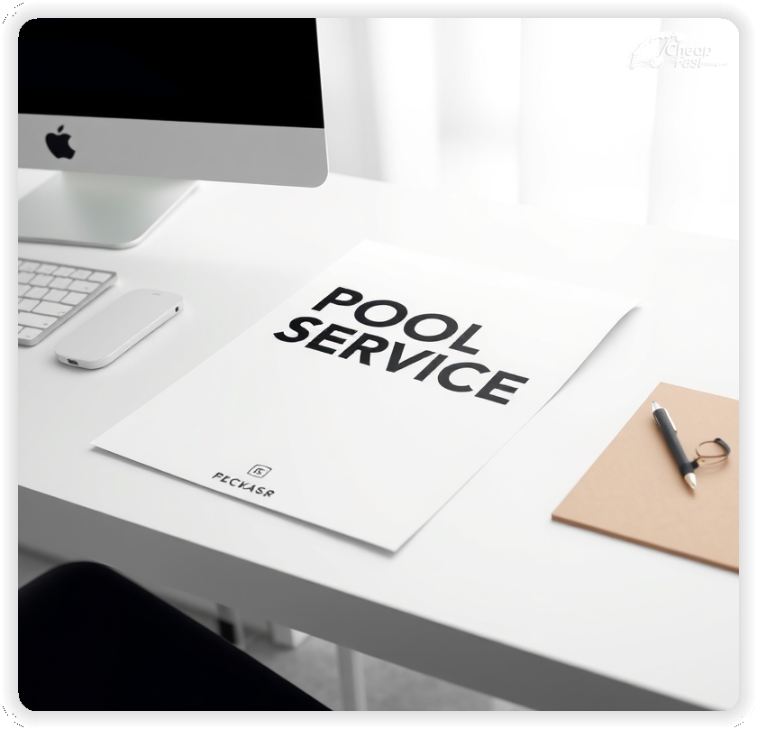 Promo Flyer Sample 1, Pool Service leaflets creative layout