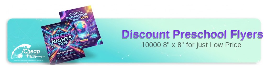 10000 Discount 8x8 18pt Ultra Premium Pearl Preschool Flyers