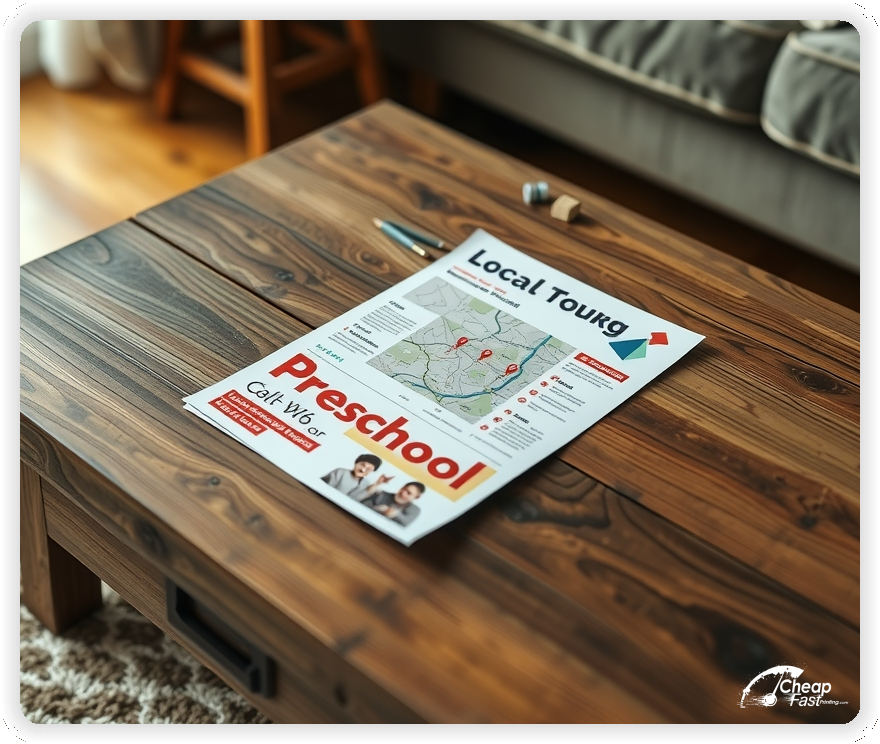 Marketing Handout Design 1, Preschool pamphlets design example