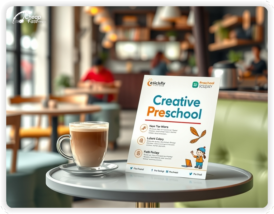 Print Ready Layout 1, Preschool brochures layout example