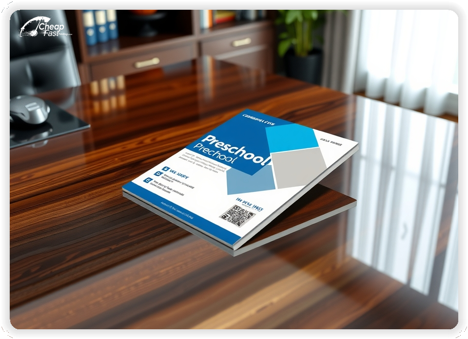 Promo Flyer Sample 1, Preschool leaflets creative layout