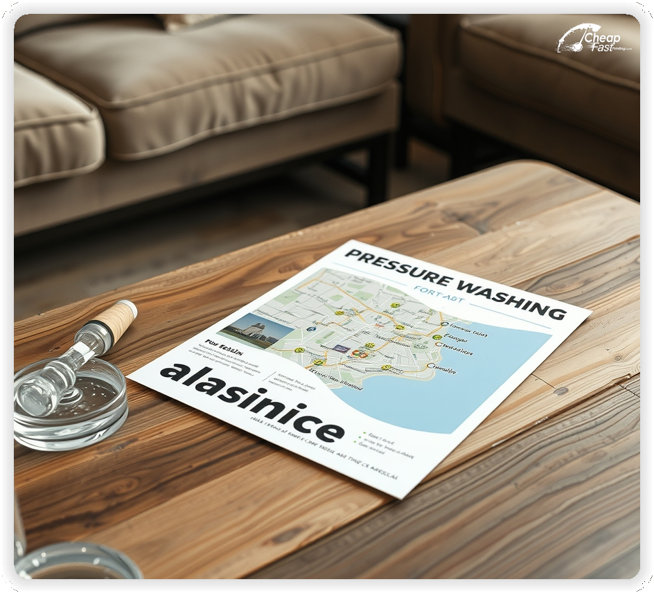 Advertising Brochure 1, Pressure Washing leaflets layout example