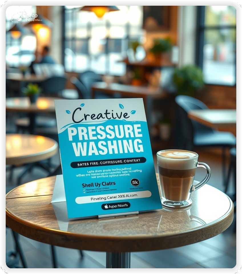 Custom Business Piece 1, Pressure Washing advertisements marketing piece