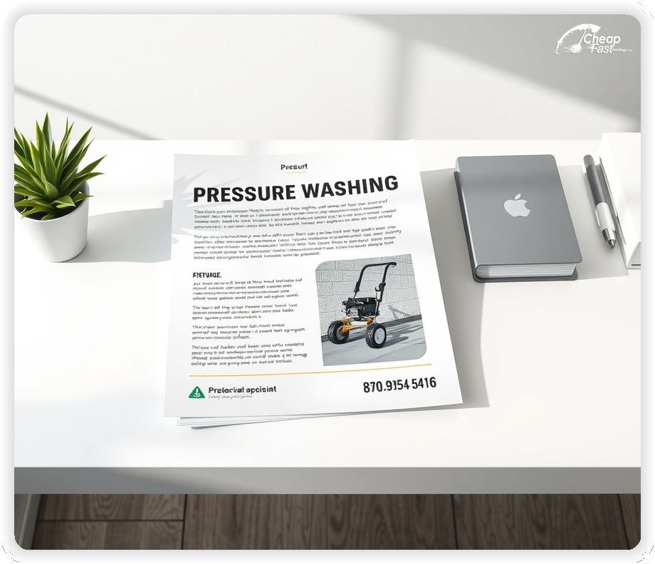 High Quality Leaflet 1, Pressure Washing circulars promotion design