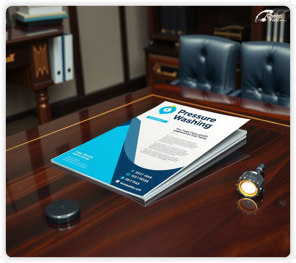 Professional Circular 1, Pressure Washing handouts print sample