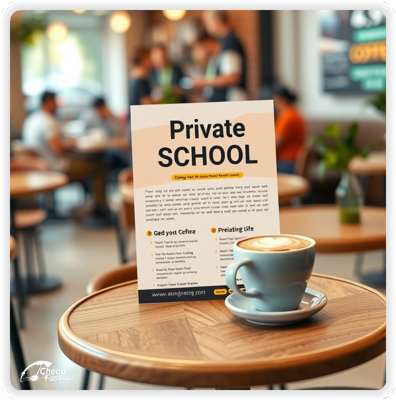 Custom Business Piece 1, Private School advertisements marketing piece