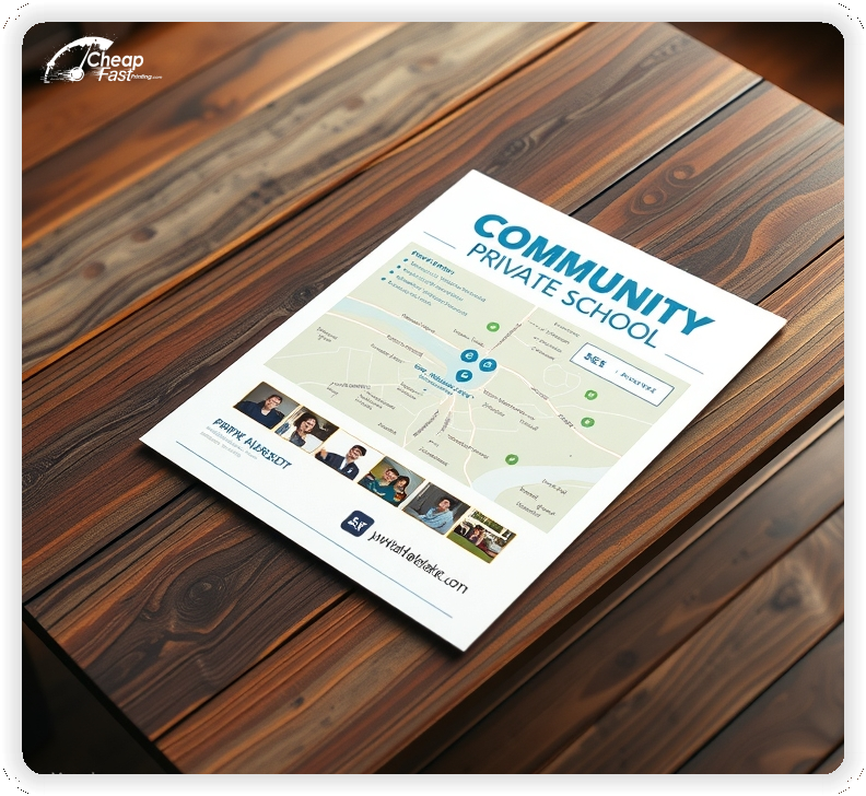 Marketing Handout Design 1, Private School pamphlets design example