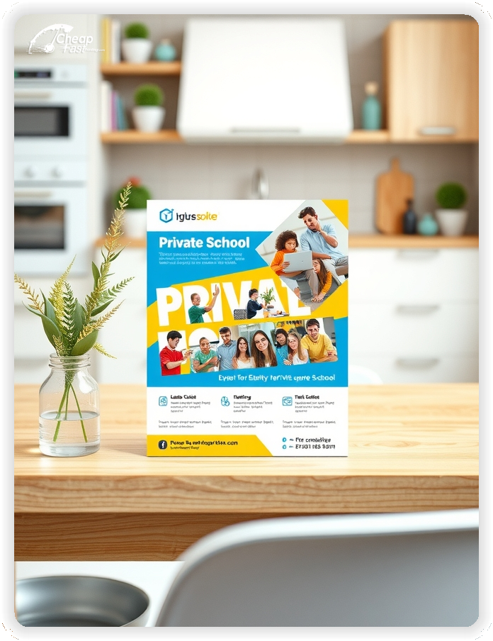 Print Ready Layout 1, Private School brochures layout example