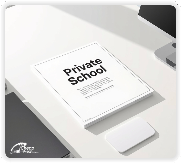 Professional Circular 1, Private School handouts print sample