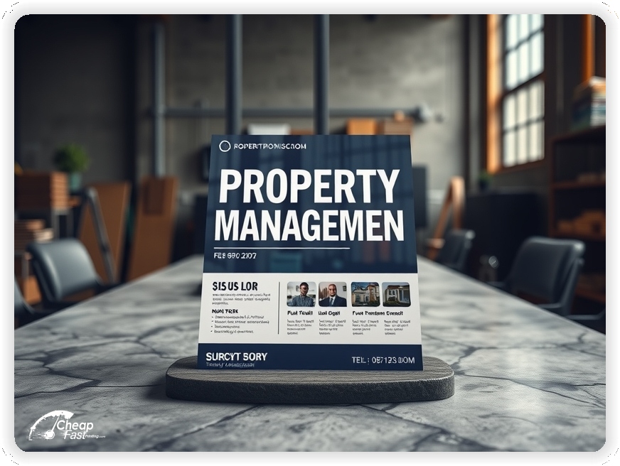 Buy Property Management Promo, Property Management marketing materials print sample
