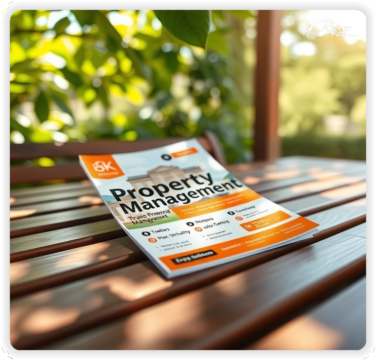 High Quality Leaflet 1, Property Management circulars promotion design